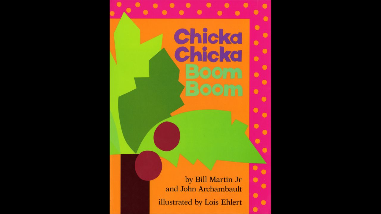 As the letters of the alphabet race each other to the top of the coconut tree, the weight of all the letters weigh down the tree and they all fall down. Hence, "Chicka Chicka BOOM! BOOM!" This classic by Bill Martin Jr. and John Archambault, illustrated by Lois Ehlert, introduces the alphabet to a whole new generation of beginning readers. 