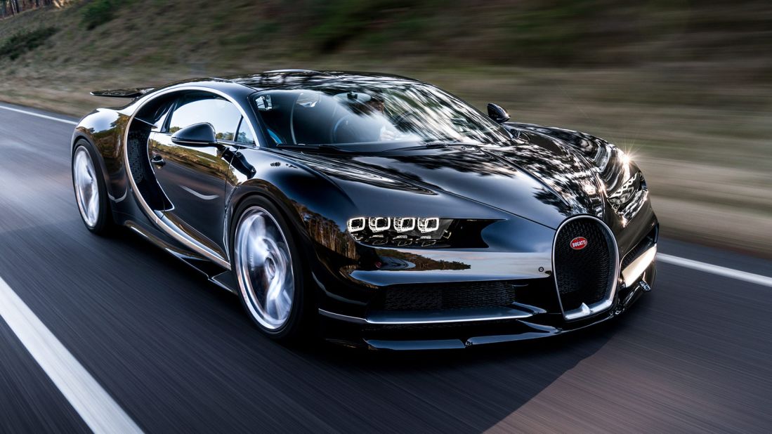 Moving on from the Veyron, first introduced in 2005, the Chiron is the latest high-performance supercar from Bugatti. Unveiled at the Geneva Motor Show on Monday, its makers say it is faster, more powerful and more expensive than its record-breaking forebear.