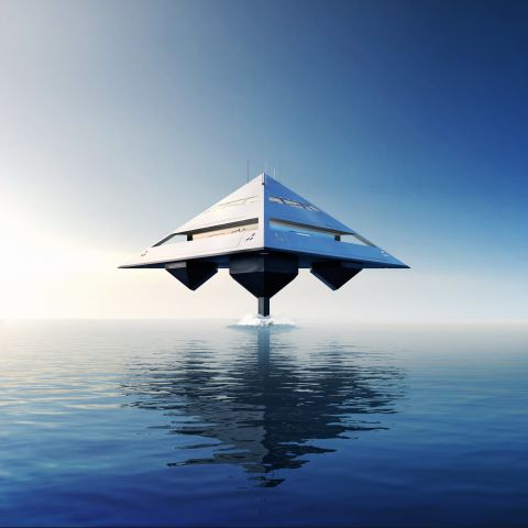 Is it a bird? Is it a plane? No, it's a boat. Or, more specifically, the Tetrahedron -- the new creation from designer Jonathan Schwinge, who's hell-bent on reinventing the superyacht.