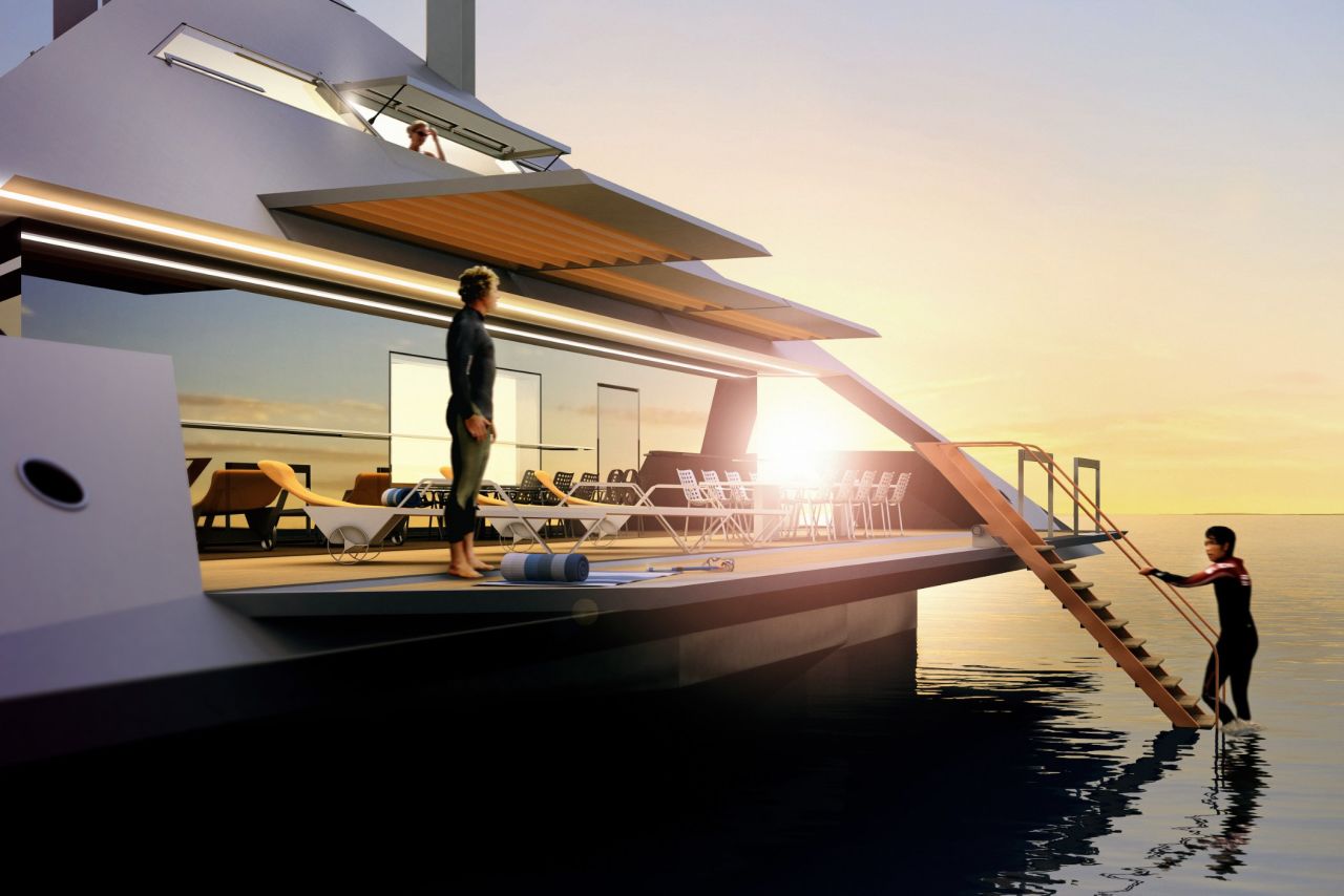 Its cost and planned release date are strictly confidential but there is a "continuing interest" in the concept, according to Schwinge. <br /><br />"The Tetrahedron is suitable for private, charter or corporate use," he says. "But a private owner would be a visionary and innovative individual who wants to experience new technological ways in elevated yachting, with 'wave-flying' capabilities and a radically unconventional design."