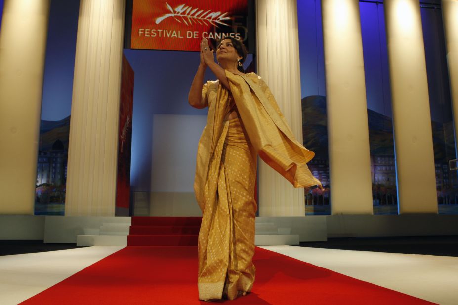 Veteran actress Sharmila Tagore, seen here at the 62nd Cannes Film Festival, in France, was the first woman in India to pose in a bikini on a magazine cover.