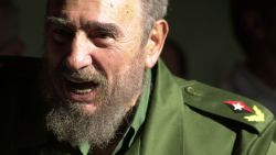 HOLGUIN, CUBA - JANUARY 21:  (FILE PHOTO) Cuban President Fidel Castro speaks at the opening of the new 'Playa Pesquero' hotel January 21, 2003 in the Guardalavaca tourist area of Holguin province, about 850 miles east of Havana, Cuba. Castro, who turns 77 August 13, 2003, has been in power for 44 years, making him the world's longest serving head of state.  (Photo by Jorge Rey/Getty Images)