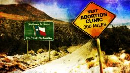 Texas abortion desert photo illustration