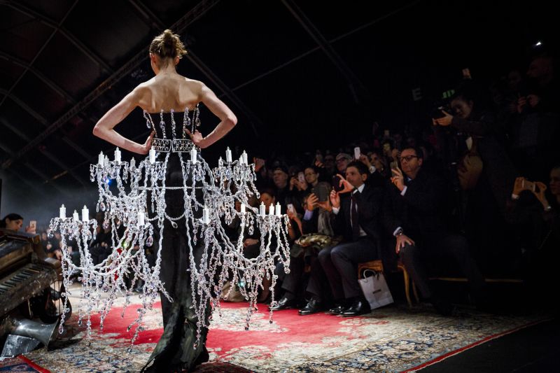 Moschino 2025 chandelier dress