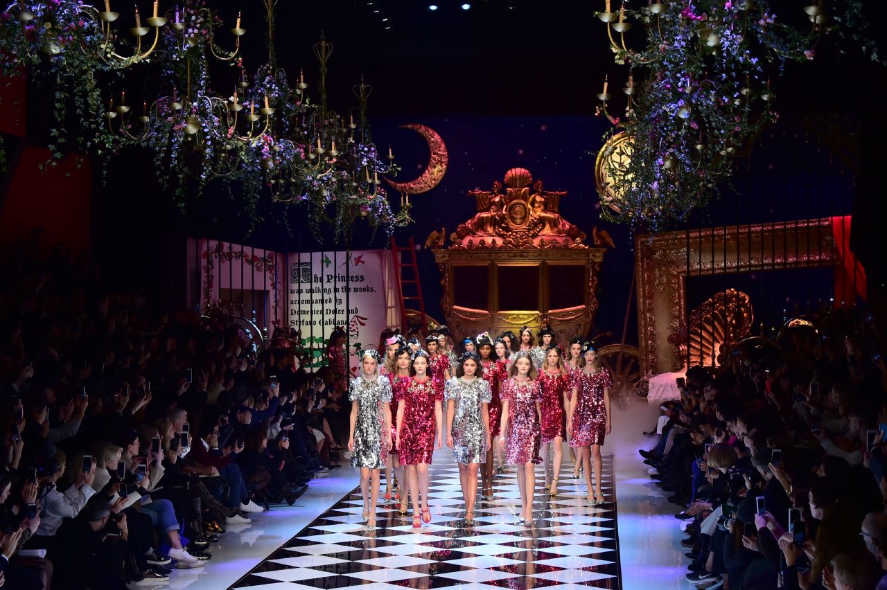 Dolce & Gabbana's Autumn-Winter 2016 collection was inspired by fairy tales. 