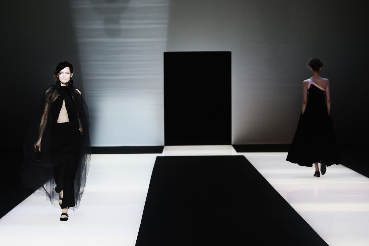 The runway presentation by Giorgio Armani was one of the final shows of the week. 