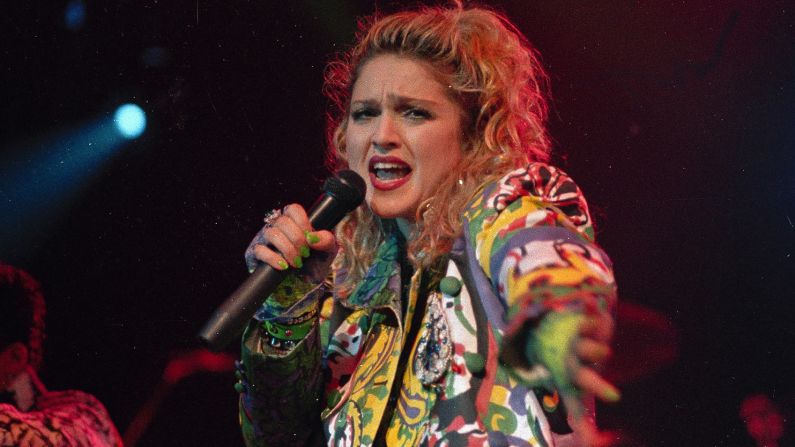 <strong>The Virgin Tour:</strong> Pop star Madonna kicks off her first tour, "The Virgin Tour," on April 10, 1985. The tour featured her song <a href="index.php?page=&url=http%3A%2F%2Fwww.cnn.com%2F2013%2F06%2F07%2Fus%2Fmadonna-fast-facts%2F" target="_blank">"Like a Virgin"</a> -- her first Billboard Hot 100 hit -- and the <a href="index.php?page=&url=http%3A%2F%2Fwww.billboard.com%2Farticles%2Fnews%2F6516809%2Fwatch-ad-rock-discuss-beastie-boys-opening-for-madonna-jimmy-fallon-tonight-show" target="_blank" target="_blank">Beastie Boys</a> were her opening act.