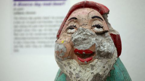 Some of the items are quite unusual, like this broken gnome figure.