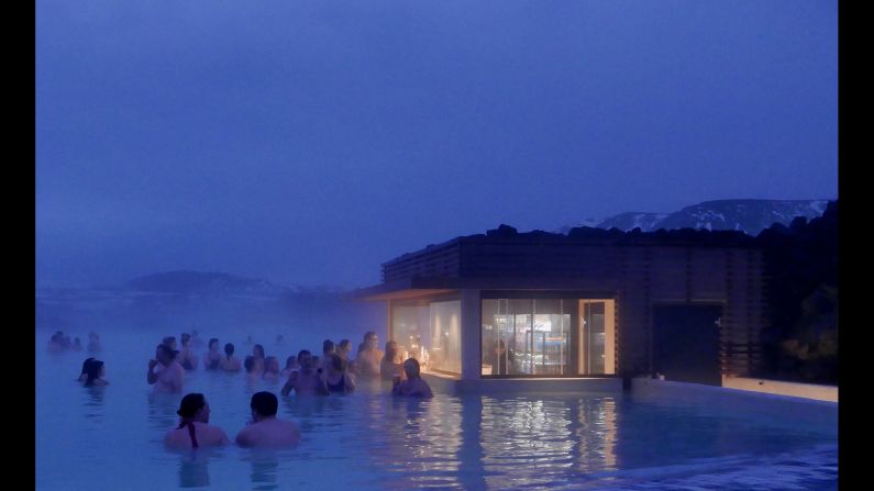 ICELAND: Located in a lava field, the Blue Lagoon geothermal spa is one of the most visited attractions in Iceland. Photo by CNN's Christian Streib <a href="index.php?page=&url=http%3A%2F%2Finstagram.com%2Fchristianstreibcnn" target="_blank" target="_blank">@christianstreibcnn</a>.