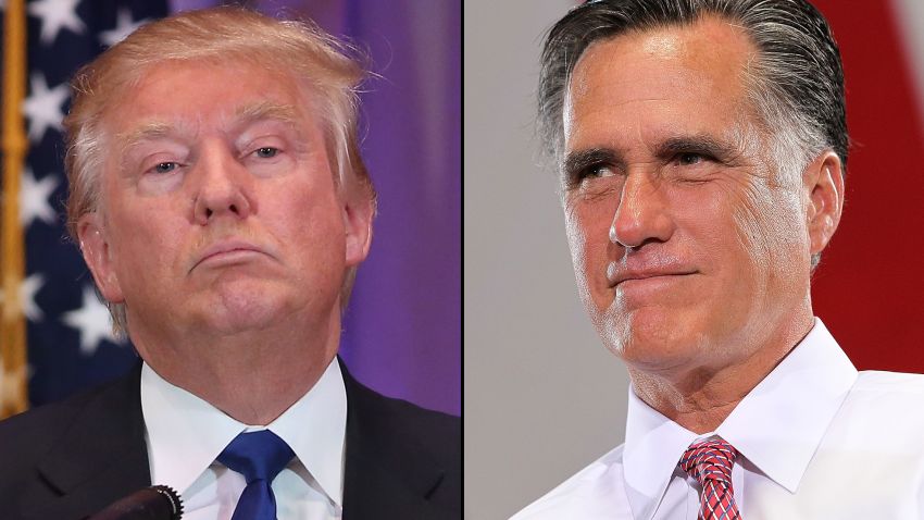 trump romney split