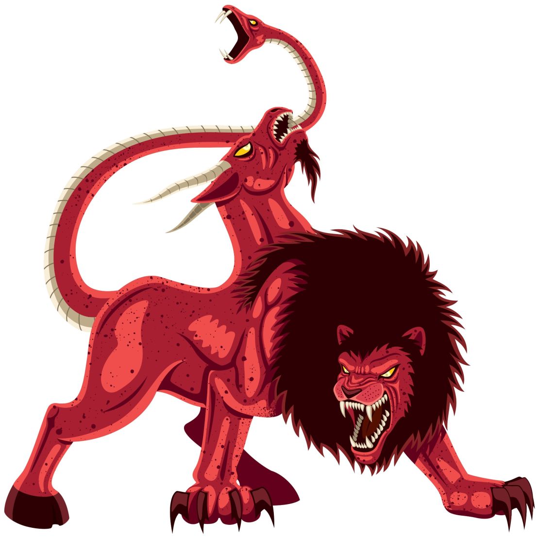 A Chimera is a mythical Greek creature made of many animals.