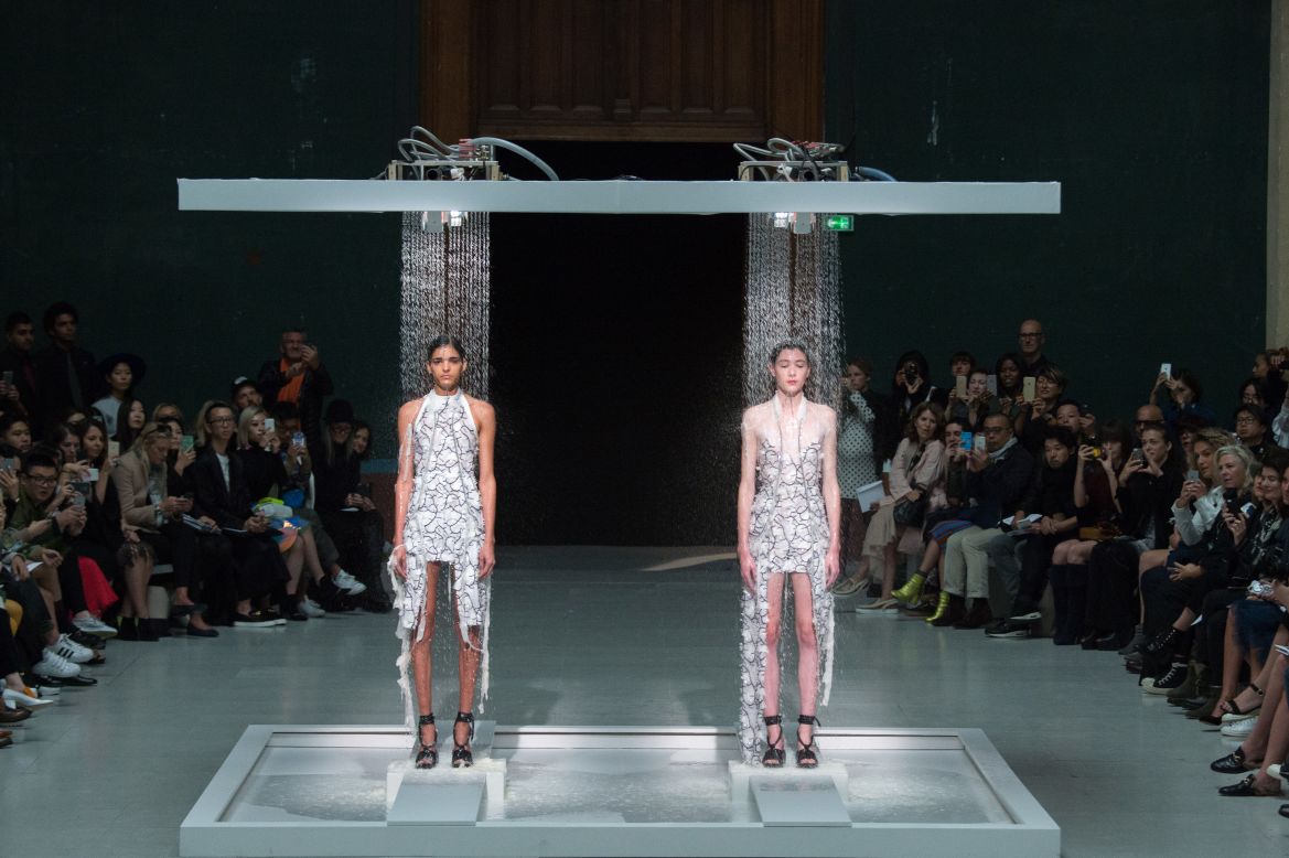 British designer Hussein Chalayan made <a href="http://edition.cnn.com/2016/03/03/fashion/hussein-chalayan-innovation-and-the-fashion-industry/">headlines</a> when he revealed a set of dissolving dresses on the runway. 