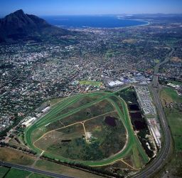 An aerial view of Kenilworth Racecourse 