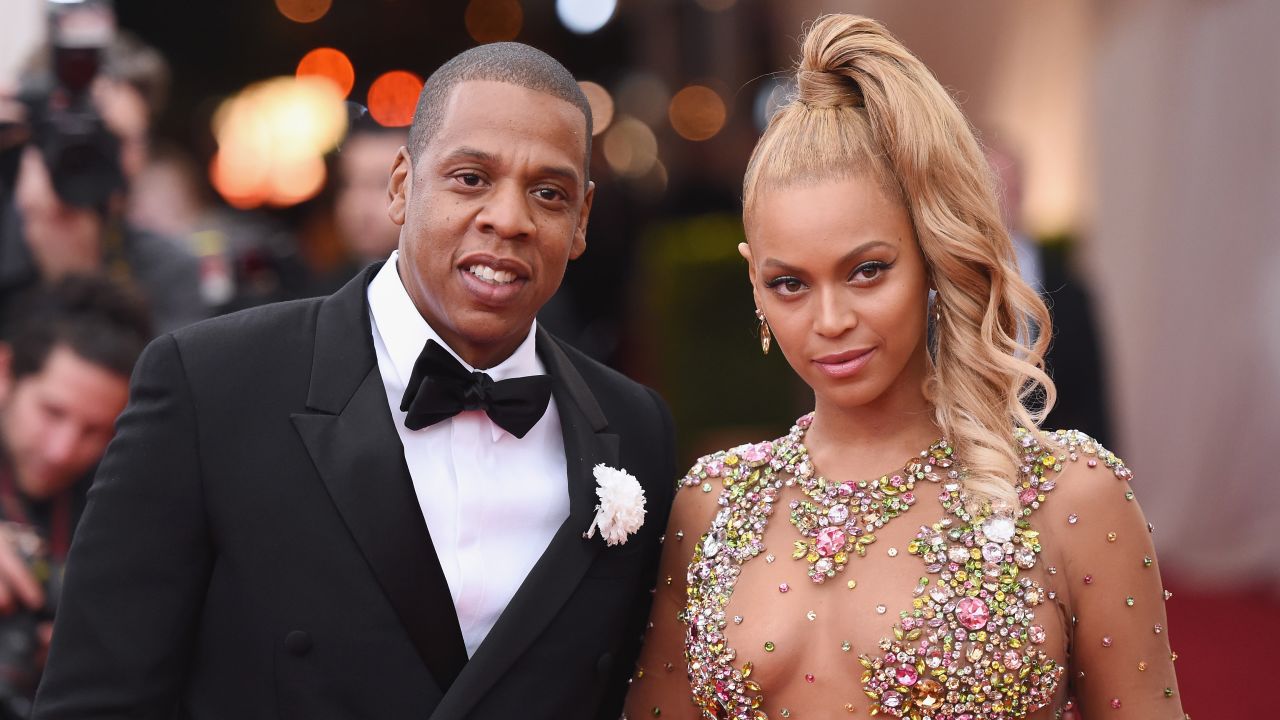 Rapper Jay Z,46, with wife, singer Beyonce, 34.