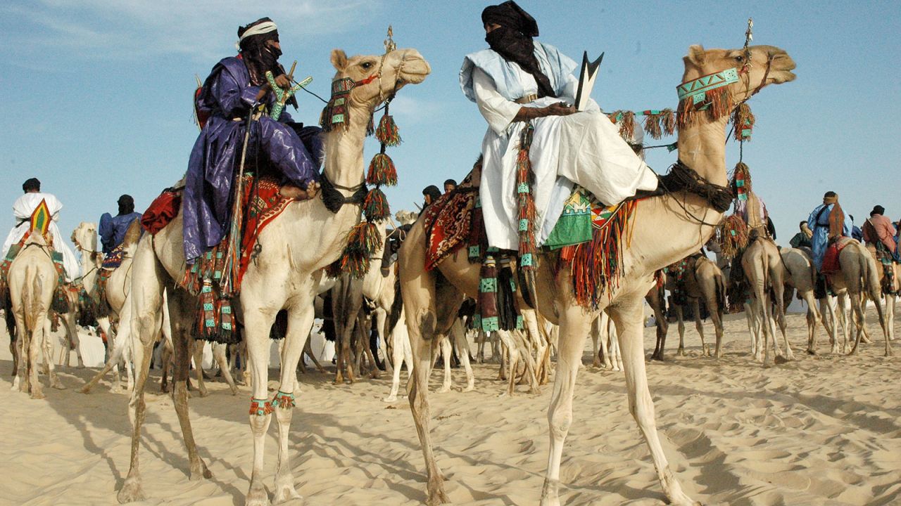 The Festival au Desert is held a few kilometers outside Timbuktu. It's inspired by the traditional gatherings of the region's Tuareg nomads.