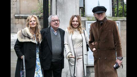 Sir Bob Geldof with Jeanne Marine and Suzanne and Bill Wyman.