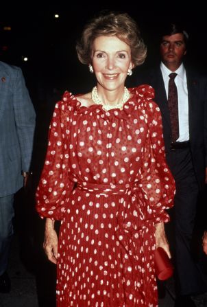 Former first lady <a href="index.php?page=&url=http%3A%2F%2Fwww.cnn.com%2F2016%2F03%2F06%2Fpolitics%2Fnancy-reagan-dies-obit%2Findex.html" target="_blank">Nancy Reagan</a>, who joined her husband on a storybook journey from Hollywood to the White House, died of heart failure on March 6. She was known as a fierce protector of her husband, President Ronald Reagan, as well as a spokeswoman of the "just say no" anti-drug campaign. She was 94. 