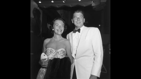 Nancy Davis and Ronald Reagan appear at the premiere of "A Streetcar Named Desire" in Hollywood in 1951. The couple married the following year.