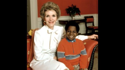 Reagan poses with Gary Coleman in a 1983 publicity photo for an episode of "Diff'rent Strokes."