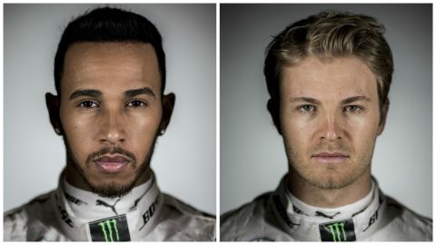 Will it be third time lucky for Nico Rosberg (right) in 2016? Or will his Mercedes teammate Lewis Hamilton (left) win a third successive Formula One championship?