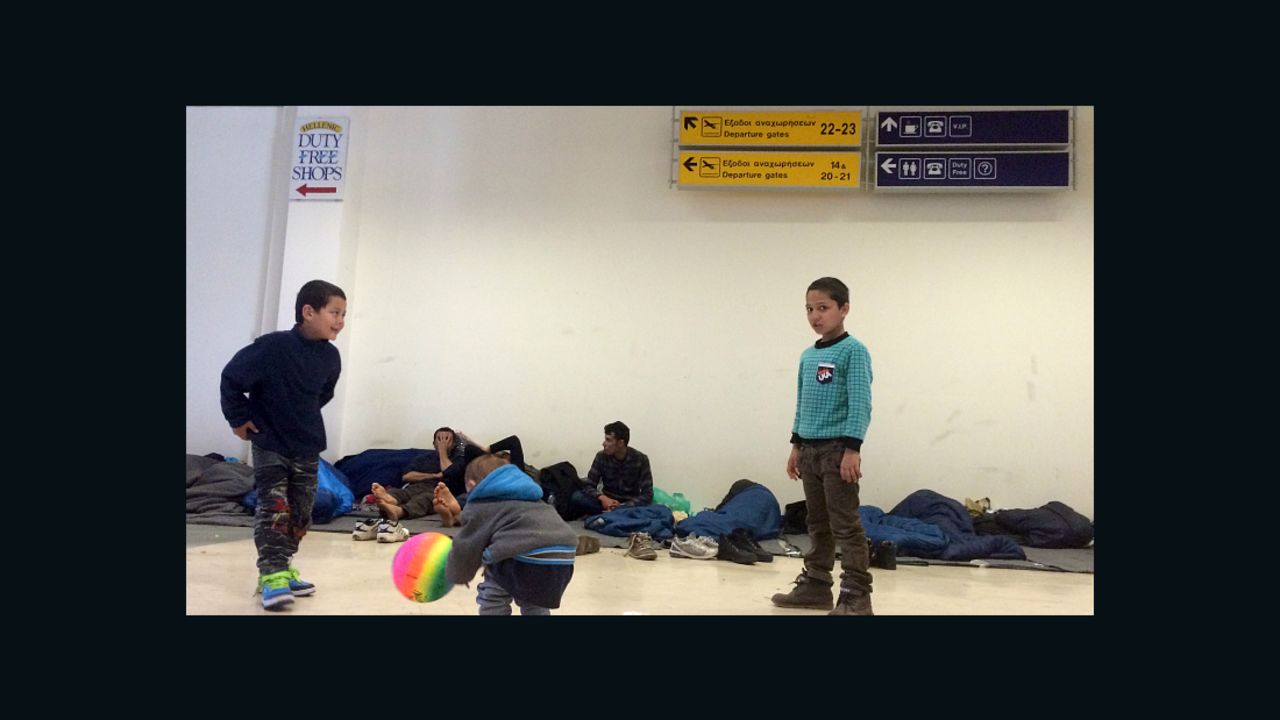 refugees hellinikon airport 2