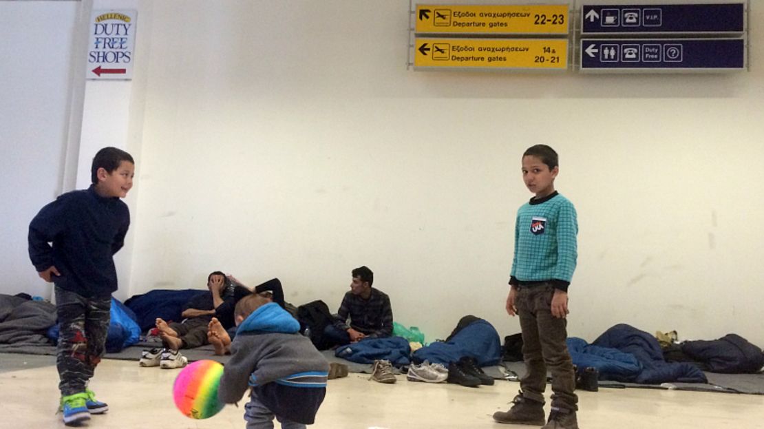 refugees hellinikon airport 2