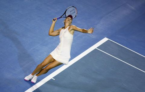 Sharapova won her third major title at the 2008 Australian Open.