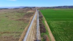 greece macedonia border fence drone