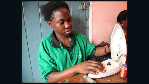 Jacqueline: "We used to live in the slum areas so we could sell our bodies to get money, but now we can repair televisions and earn money."