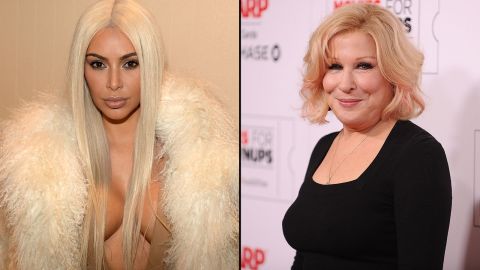 Reality star Kim Kardashian didn't take too kindly to Bette Midler criticizing her for posting a nude selfie in March 2016. Midler tweeted, "If Kim wants us to see a part of her we've never seen, she's gonna have to swallow the camera," and Kardashian responded by accusing the actress of trying to be a "fake friend." 