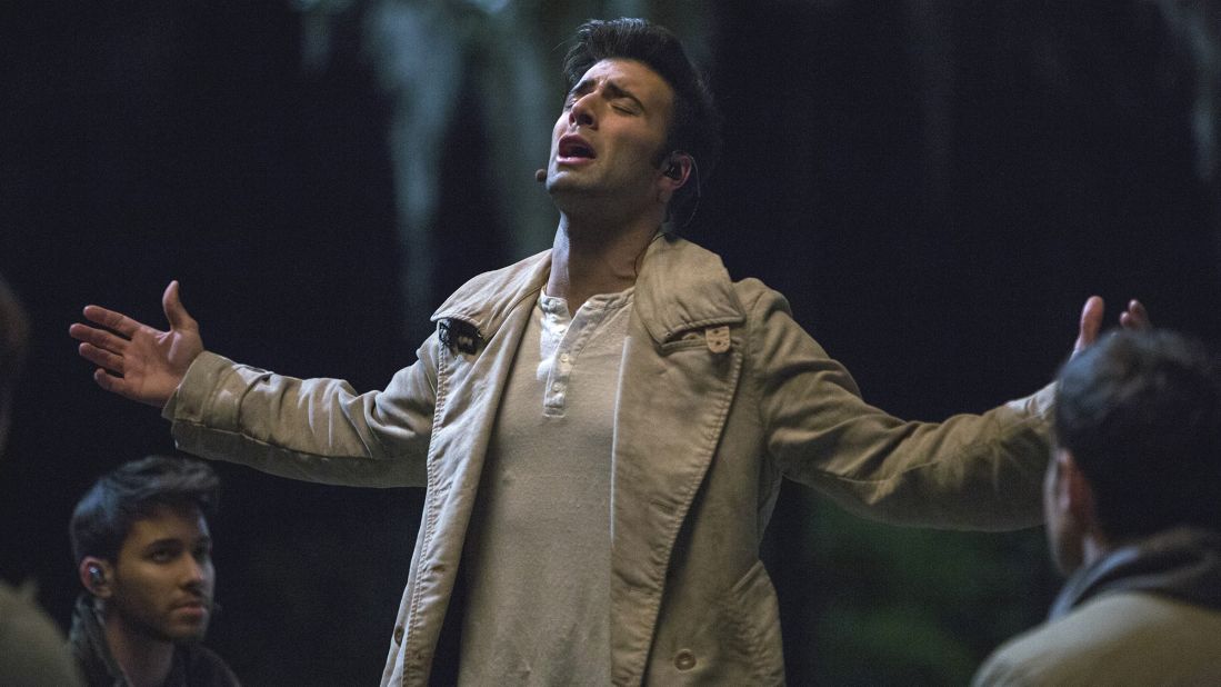Jencarlos Canela portrayed Jesus in the musical "The Passion," which aired live on FOX on Palm Sunday in 2016. 