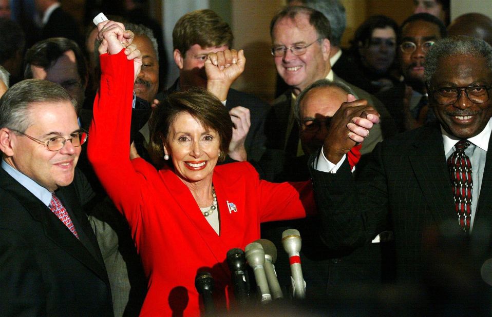 House Minority Leader Nancy Pelosi, a Democrat from California, is the first woman to lead a party in Congress.