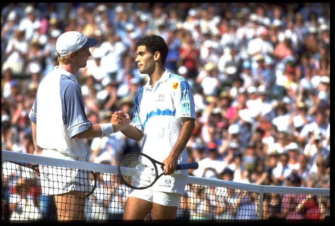 Sampras won half of his majors at Wimbledon, despite admitting to "hating" the grass surface in his early days. He defeated Jim Courier for his first crown in 1993 and won his last in 2000 against Australia's Patrick Rafter when he became the first man to reach 12 grand slam titles.