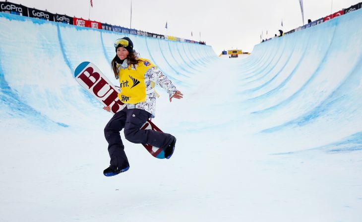 Thirty-three-year-old Clark is the first female to nail a 1080 frontside twist in competition."There are not a lot of sports that mirror what our heart rates do," she says. 