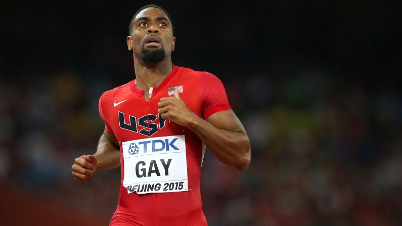 Olympic sprinter Tyson Gay was banned for one year after he tested positive for a prohibited anabolic steroid in 2013. The four-time U.S. champion in the 100 meters received a reduced punishment from the two-year suspension standard for cooperating with authorities. The 4x100 relay team he was on was <a href="index.php?page=&url=http%3A%2F%2Fbleacherreport.com%2Farticles%2F2463618-us-mens-relay-team-reportedly-stripped-of-2012-medal-for-tyson-gay-doping-case" target="_blank" target="_blank">stripped of the silver medal</a> it won in the 2012 Olympics. Gay returned to racing in 2014.