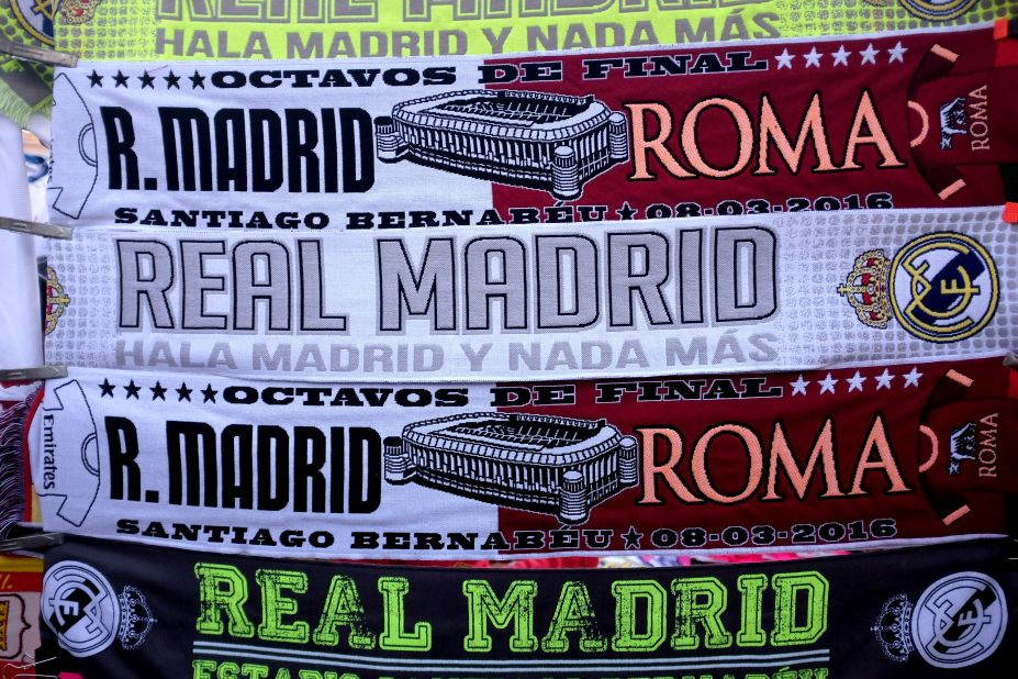 Atletico de Madrid scarf during the La Liga match between Atletico de Madrid  v FC Barcelona