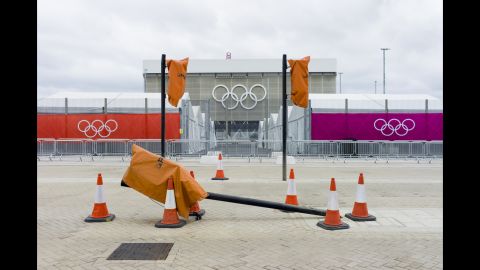 Entrance to Queen Elizabeth Olympic Park, London