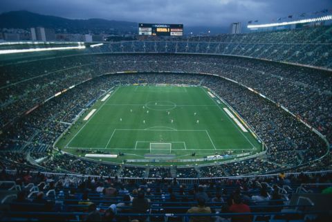 Mitjans worked on the original design with Josep Soteras Mauri and Lorenzo García Barbón.<br />The original stadium cost 288 million Spanish pesetas which left the club in debt for years after. Its current capacity is 99,354.