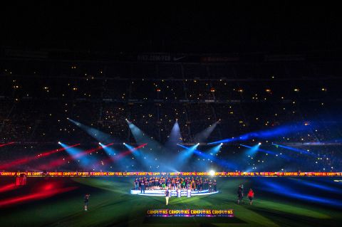 The stadium has witnessed many a celebratory occasion, none more so than last season when the club won the treble, clinching the Spanish league title, the Spanish Cup and the European Champions League. This season Barca is eight points clear in La Liga already.