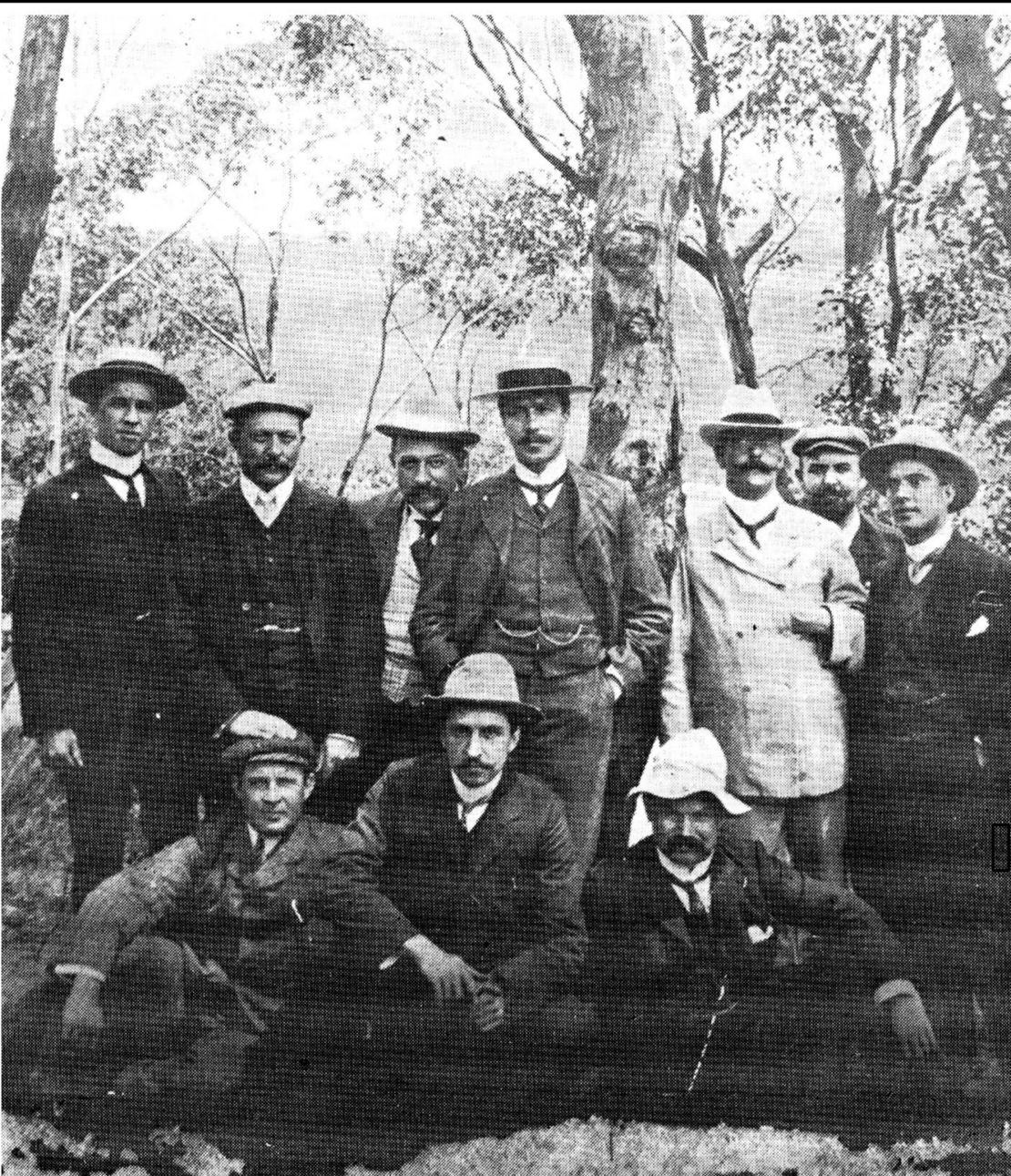 The 1902 founders of the Circumnavigators Club. 