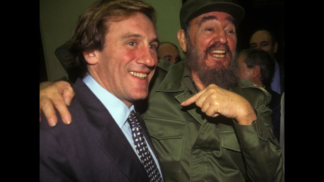"How could I miss this opportunity? Fidel, much more than a man, is a great idea." Those were French actor Gerard Depardieu's first words upon arriving in Havana. The actor has been to the island multiple times, including a celebration for Castro's 80th birthday in 2006. 