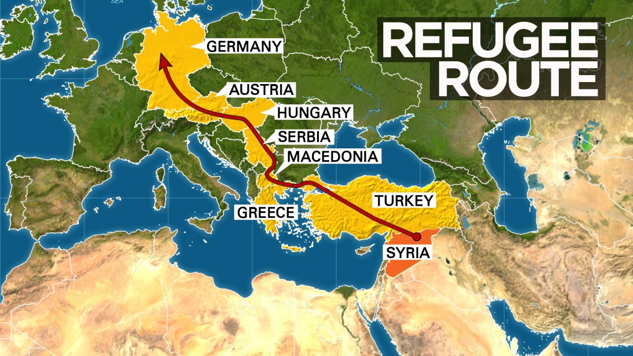 Thousands of refugees have followed a similar path into the heart of Europe.
