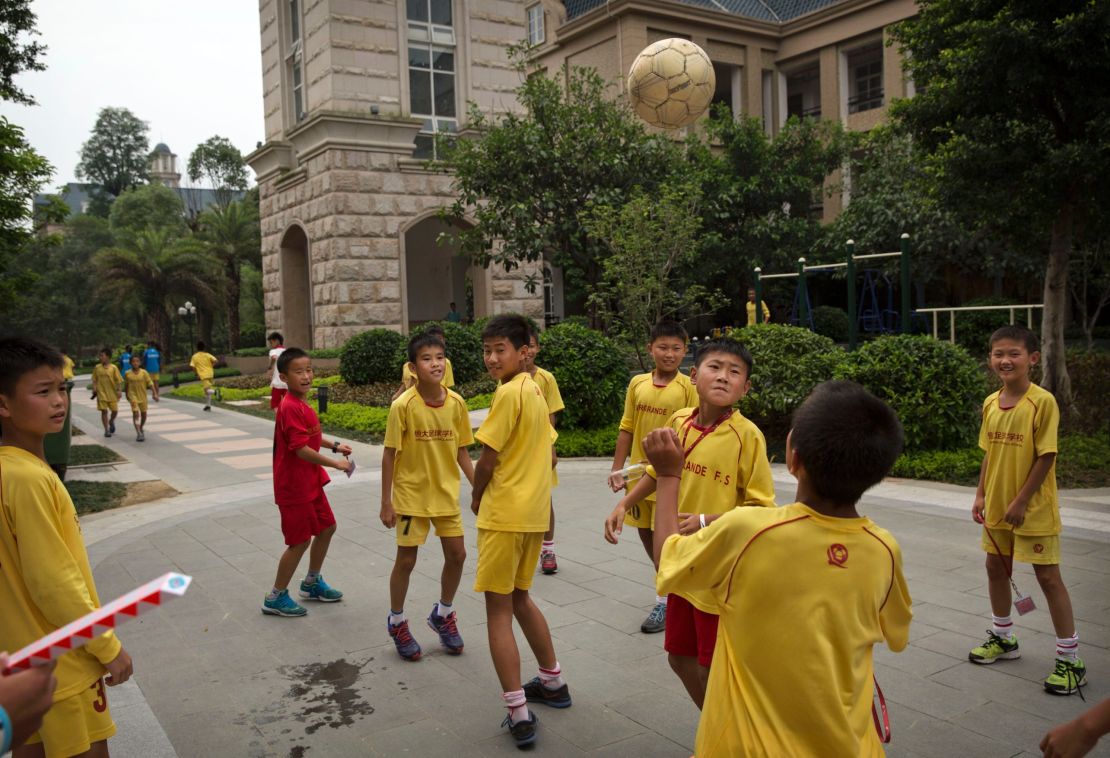 The sprawling 167-acre campus is in the Guangdong Province.