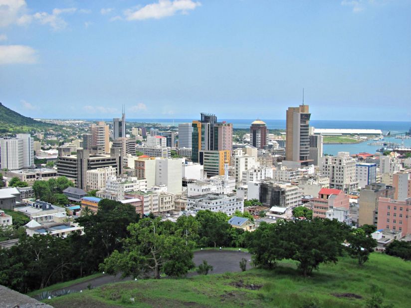 Capital city Port Louis has boomed in the past several years, with many banks and companies dotting the skyline. 