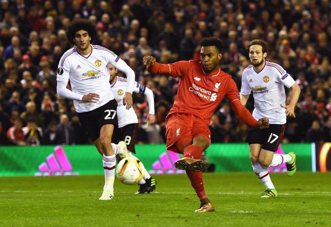 Daniel Sturridge opened the scoring with a coolly taken penalty after Liverpool right-back Nathaniel Clyne was fouled just inside the area.