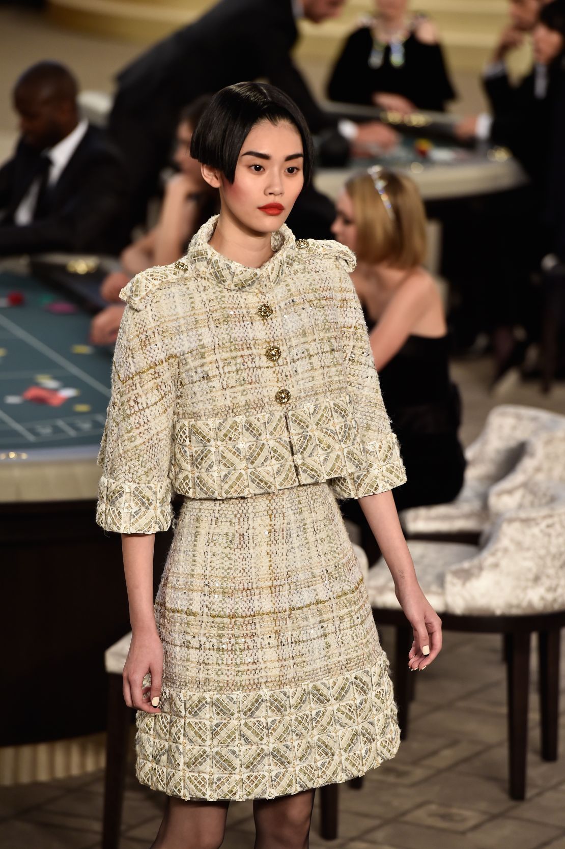 Chanel included a 3D-printed suit as part of its Autumn-Winter 2015 Haute Couture collection.