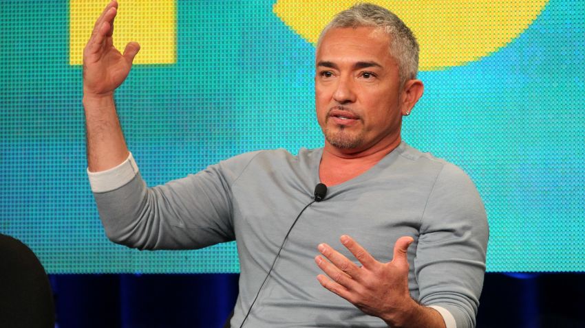 PASADENA, CA - JANUARY 13:  Cesar Millan of the television show "Dog Whisperer with Cesar Millan" speaks during the National Geographic Channel and Nat Geo WILD portion of the 2012 Television Critics Association Press Tour at The Langham Huntington Hotel and Spa on January 13, 2012 in Pasadena, California.  (Photo by Frederick M. Brown/Getty Images)