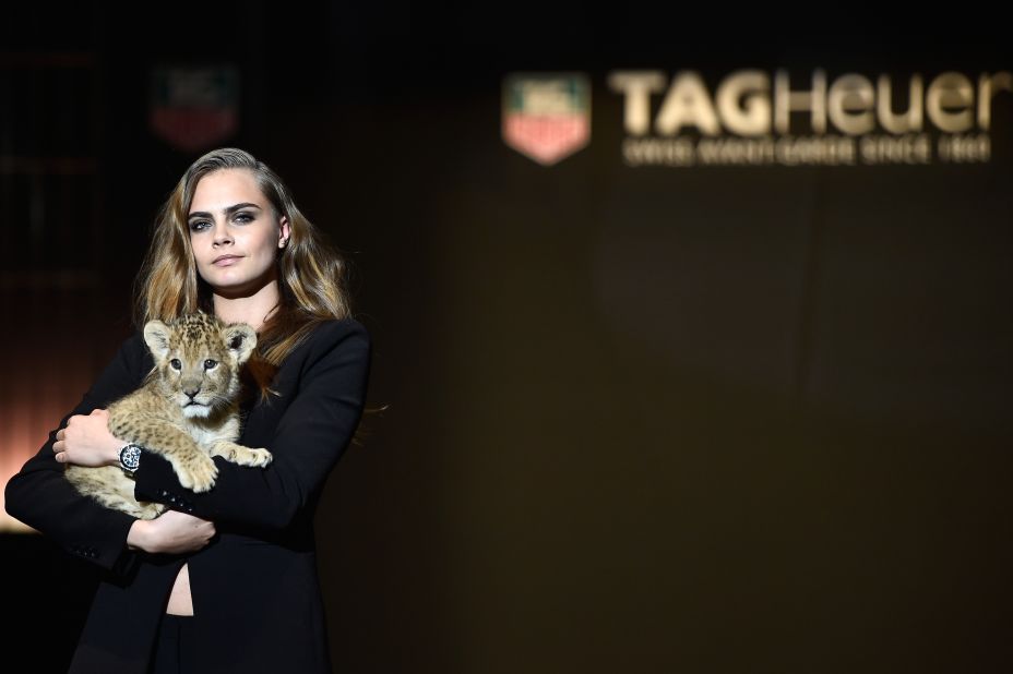 Model Cara Delevingne, one of Tag Heuer's latest ambassadors, was selected to help the brand reach a more youthful audience. 