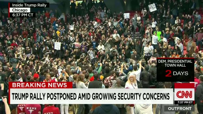 Chaos Erupts At Donald Trump Rally In Chicago | CNN