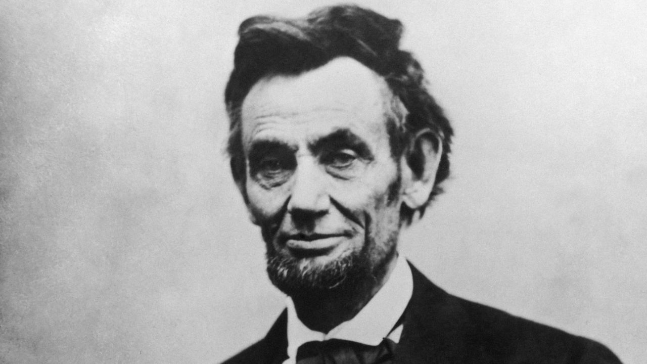 Abraham Lincoln (1809 - 1865), the 16th President of the United States of America.  